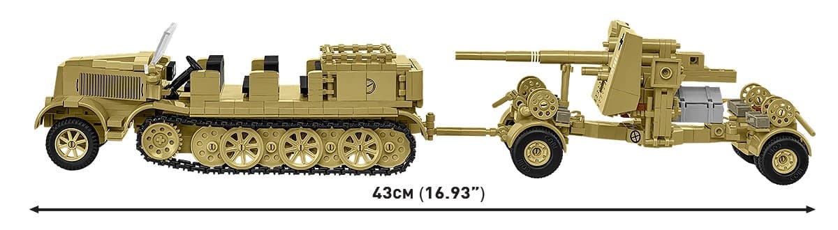 COBI Kocke - Sd.Kfz.8 vleče 8.8 cm Flak 36 (975 kosov) 5