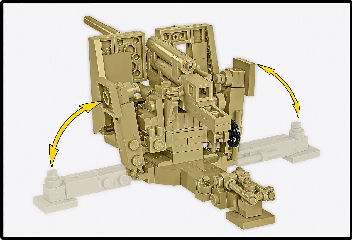 COBI Kocke - Sd.Kfz.8 vleče 8.8 cm Flak 36 (975 kosov) 8