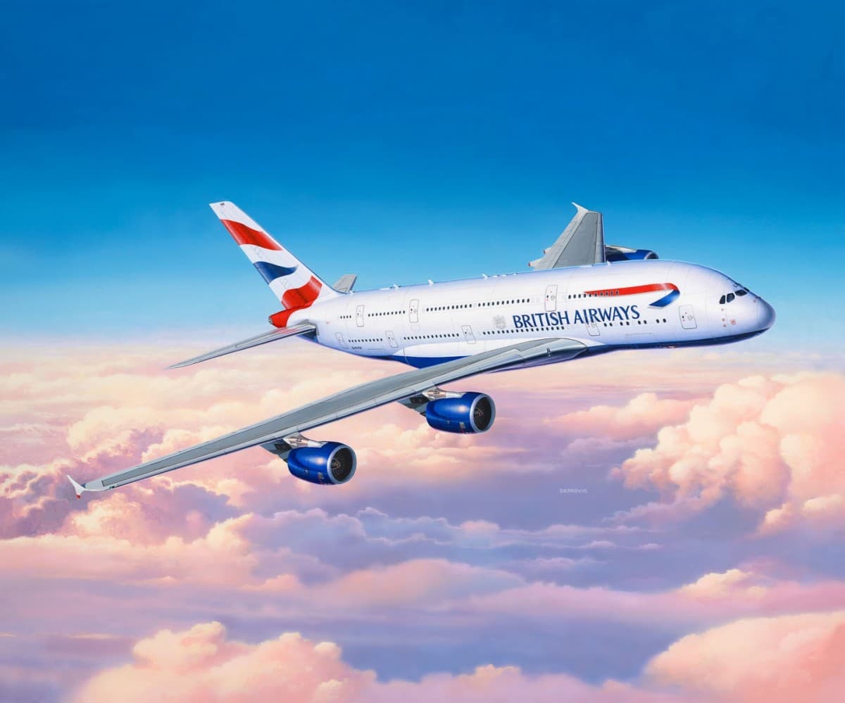 Model letala Airbus A380-800 British Airways Revell 1:144 7