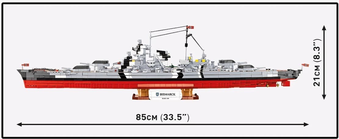 COBI Gradbeni bloki - Bojna ladja Bismarck (3204 kosi) 5