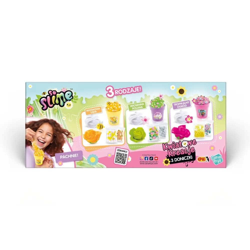 Kreativni set So Slime - Cvetlične kreacije, 3 lončke EPEE 8