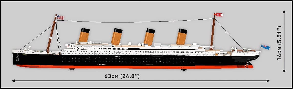 Sestavljive kocke COBI RMS Titanic 1:450, 848 kosov 4