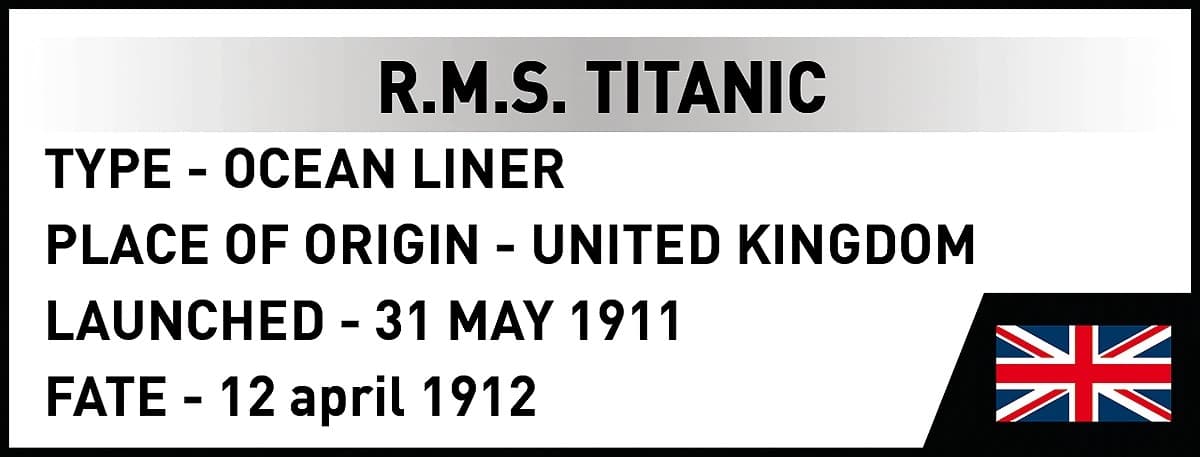 Sestavljive kocke COBI RMS Titanic 1:450, 848 kosov 8