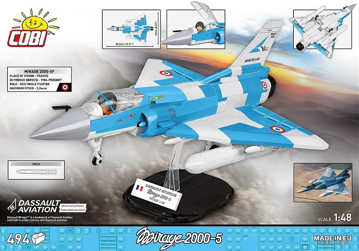 Sestavljive kocke COBI Mirage 2000-5F, 1:48 3