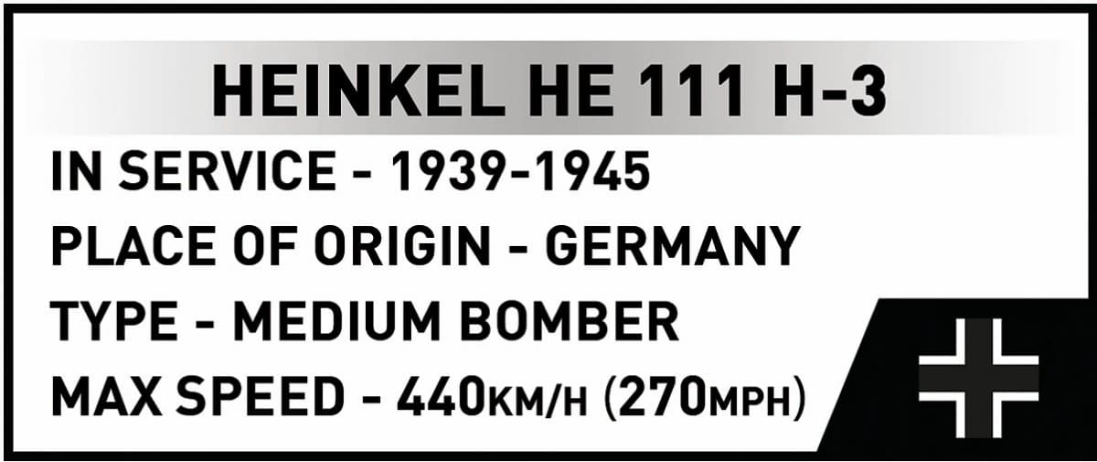 COBI Kocke Heinkel He 111 H-3, 788 elementov 6