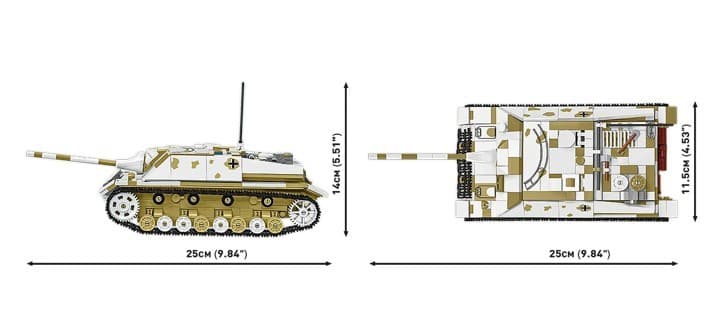 COBI Kocke Jagdpanzer IV/70 (V) (Sd.Kfz.162/1), 1024 elementi 3
