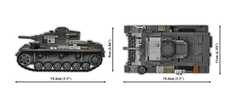 COBI Kocke Panzer III Ausf. H, 963 elementi 3