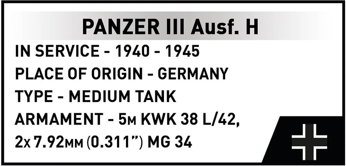 COBI Kocke Panzer III Ausf. H, 963 elementi 5