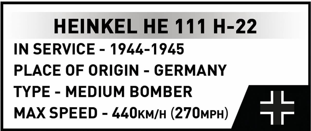 COBI Kocke Heinkel He 111 H-22 z letečo bombo V1, 927 elementov 8