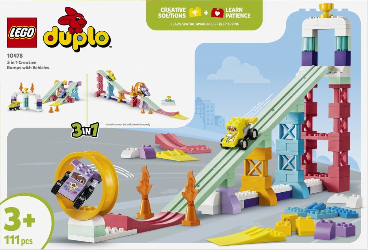 LEGO DUPLO Moje mesto 10478 Ustvarjalne rampe 3 v 1 z vozili 3