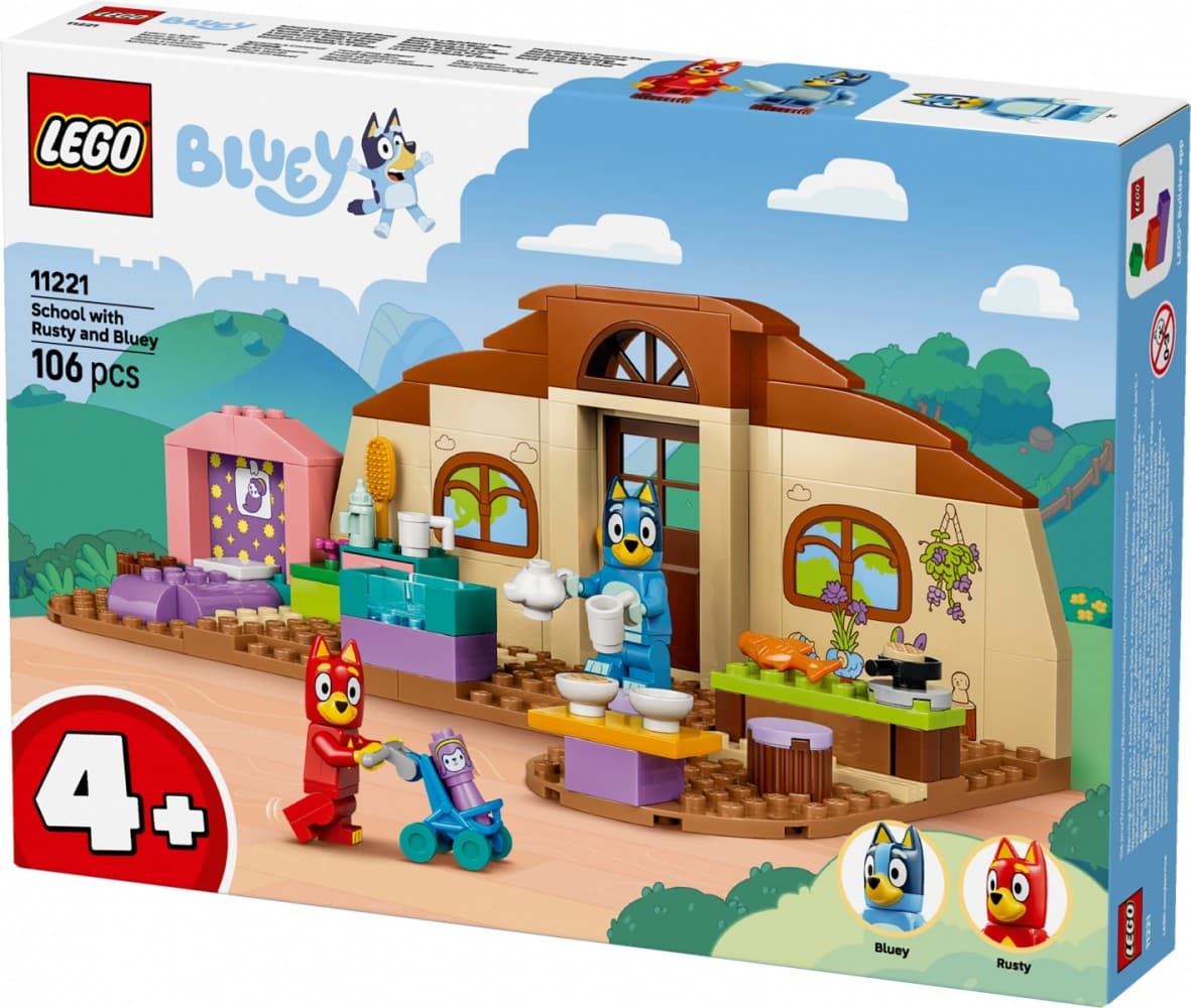 LEGO Bluey Šola z Ryžko in Blue 11221 2