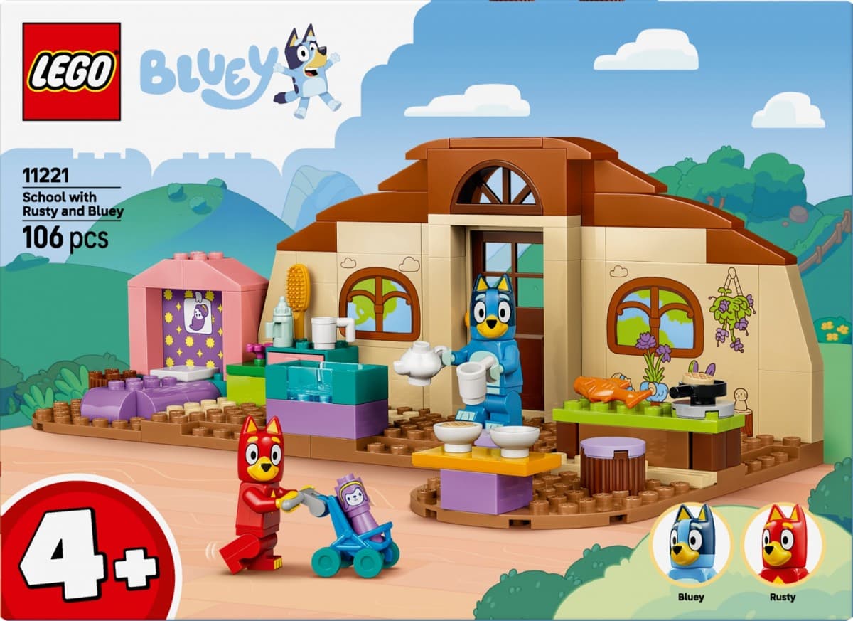 LEGO Bluey Šola z Ryžko in Blue 11221 3