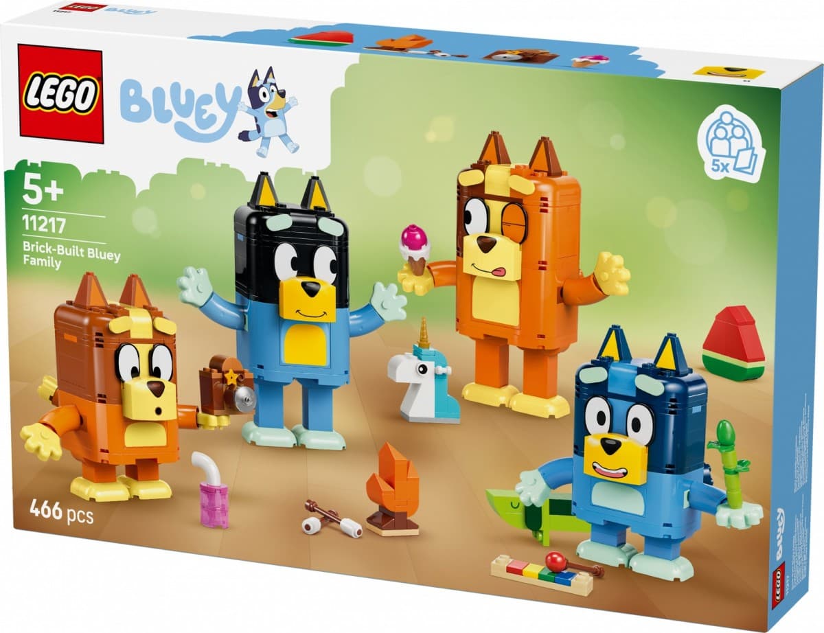 LEGO Bluey Družina Blue iz kock 11217 2