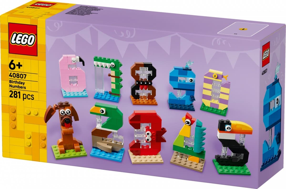 LEGO Iconic Umetniške rojstnodnevne številke 40807 2