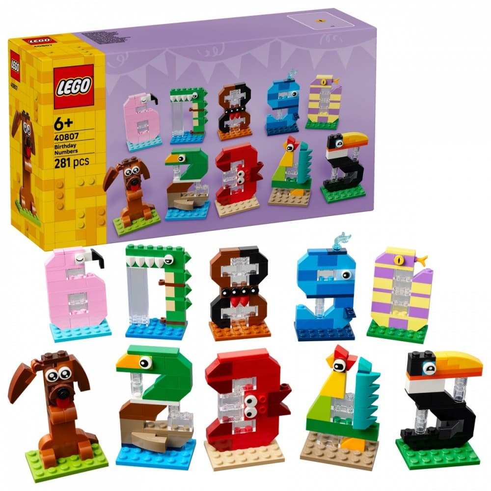 LEGO Iconic Umetniške rojstnodnevne številke 40807 4