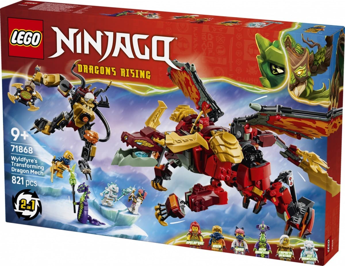 LEGO NINJAGO Transformirajoči zmajev mech Wyldfyre 71868 - 2 v 1 2