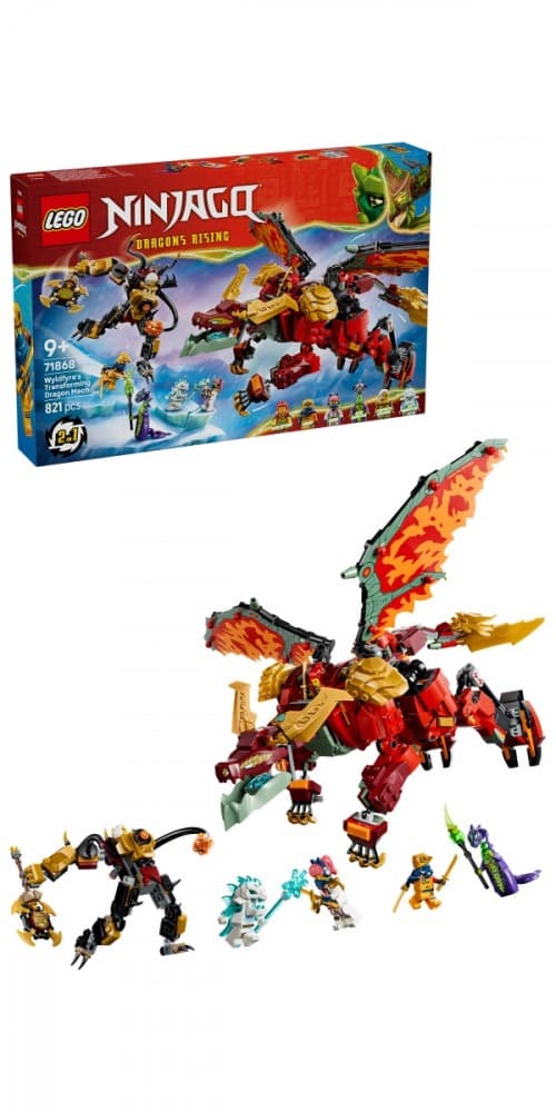LEGO NINJAGO Transformirajoči zmajev mech Wyldfyre 71868 - 2 v 1 4