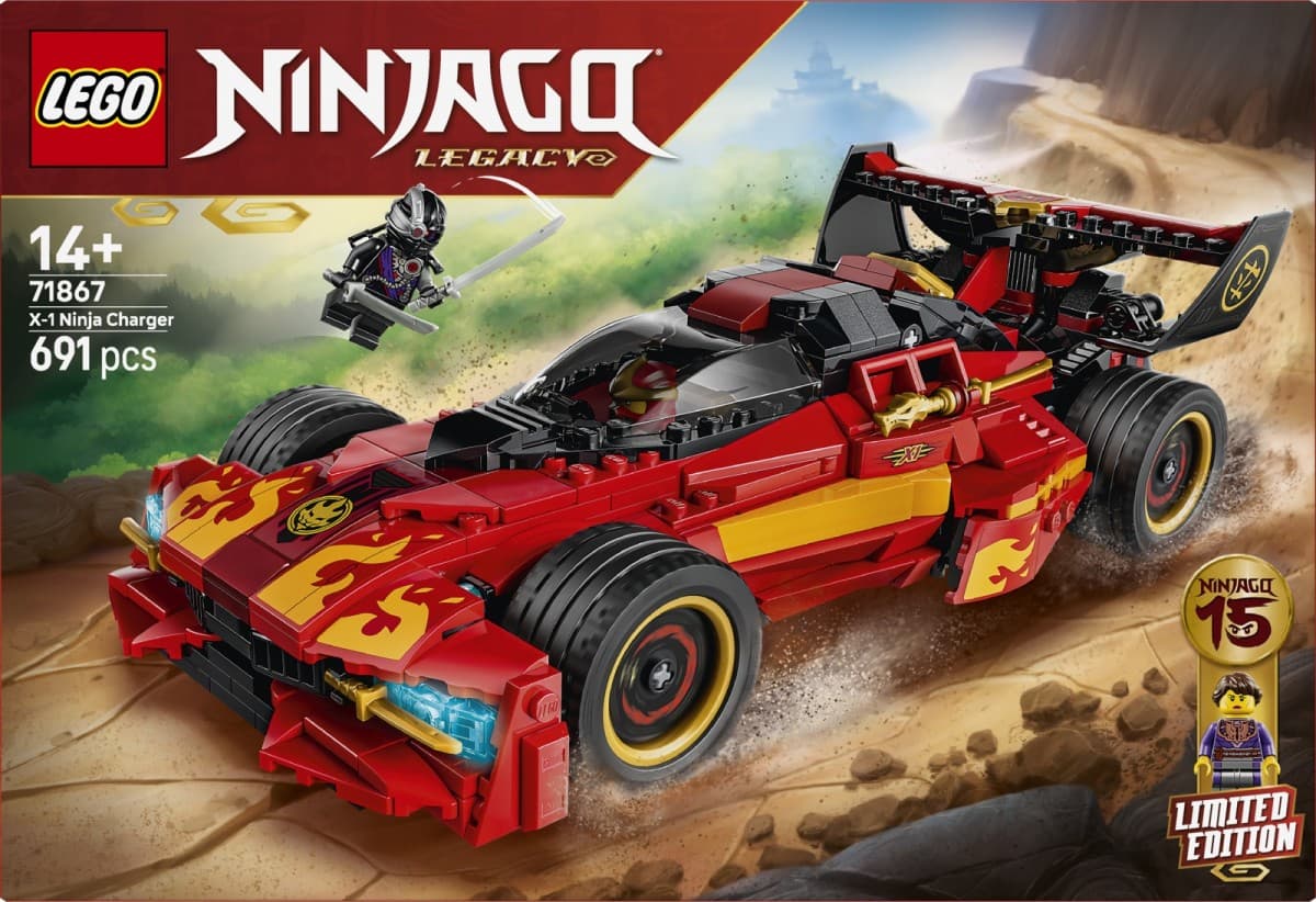 LEGO Ninjago 71867 Ninja lovilec X-1 - 15. obletnica 2