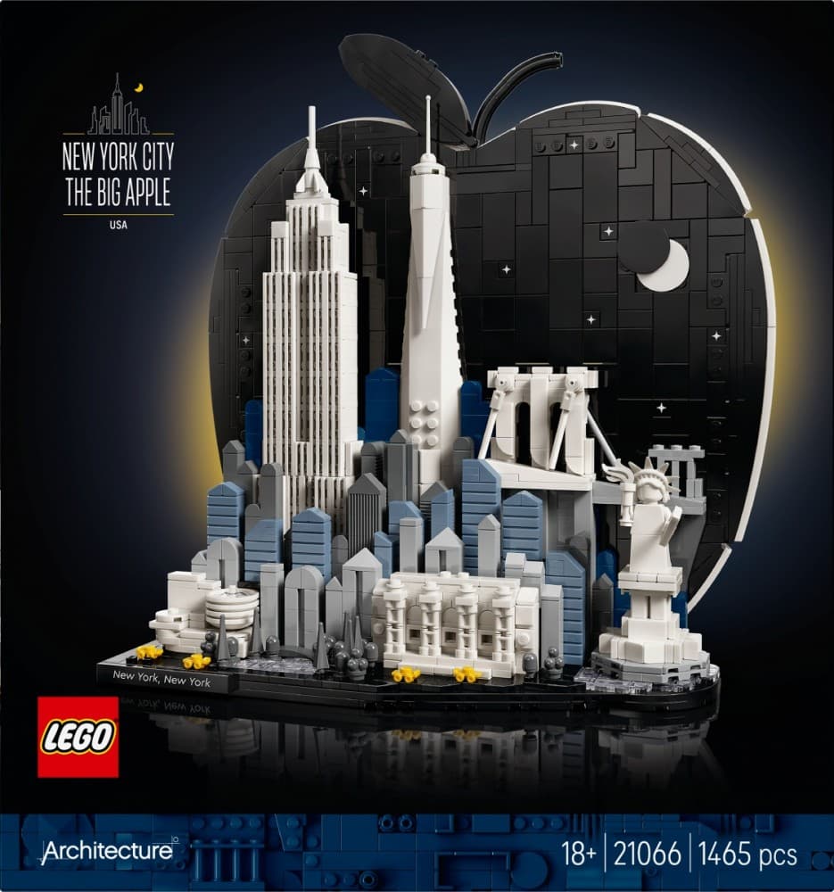 LEGO Architecture 21066 New York - Veliko Jabolko panoramski pogled 3
