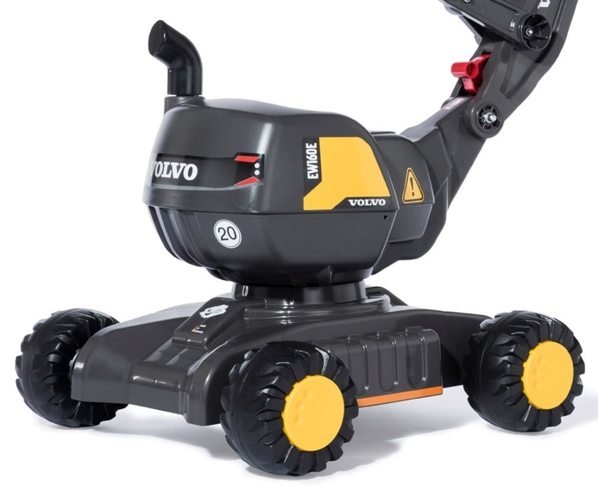 Vozilo na potiskanje - vrtljiva bager Volvo, Rolly Toys 4
