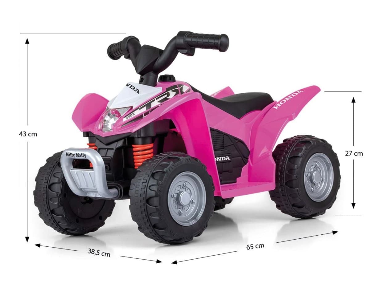 Akumulatorski štirikolesnik (quad) Honda ATV, roza, MILLY MALLY 5
