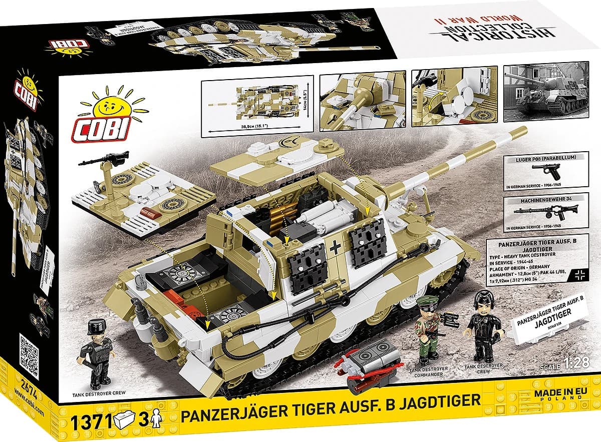 COBI Kocke Panzerjager Tiger Ausf. B Jagdtiger 1:28 4