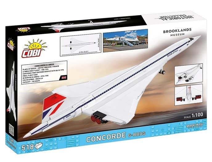 COBI KOCKE Model letala Concorde G-BBBDG (518 el.) 2