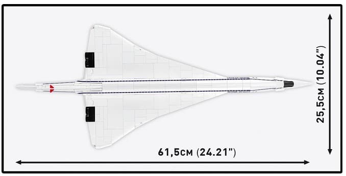 COBI KOCKE Model letala Concorde G-BBBDG (518 el.) 3