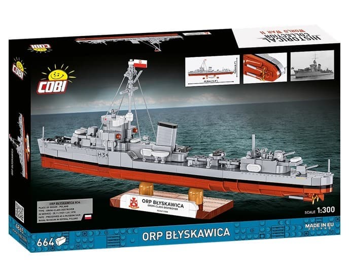 Gradbeni bloki COBI ORP Błyskawica (664 delov) 2