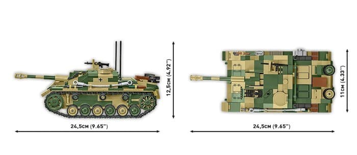 Gradbeni bloki COBI Stug III Ausf. G (955 delov) 3