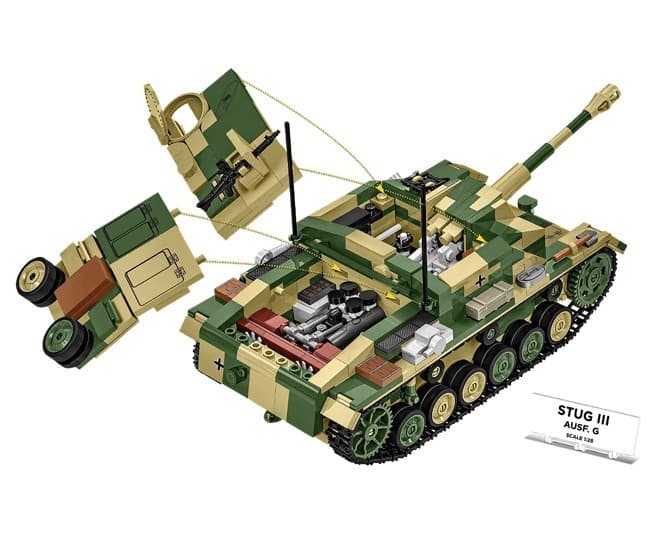 Gradbeni bloki COBI Stug III Ausf. G (955 delov) 8