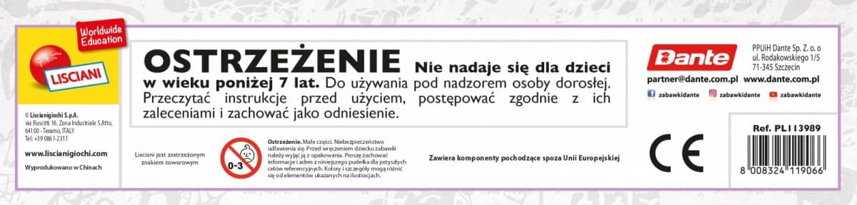 Set za izdelavo 'slime' dolgih eng. vsebnik LISCIANI 5