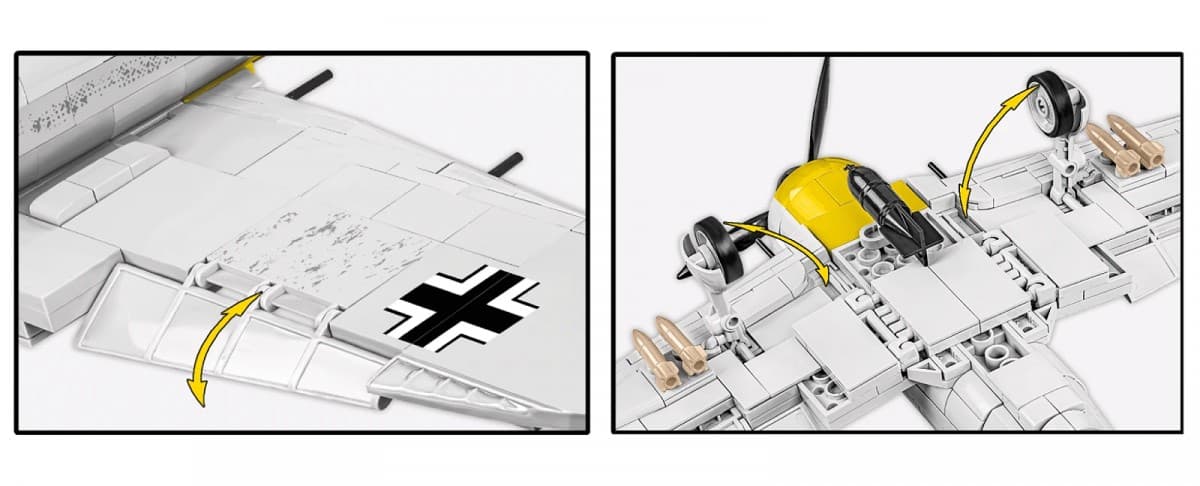 Gradbeni bloki COBI Focke-Wulf FW 190 A-4 (390 kosov) 2