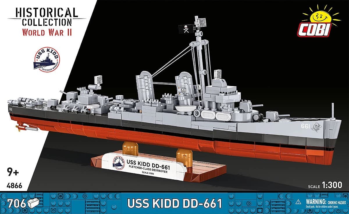 Gradbeni bloki COBI USS Kidd DD-661 (706 kosov) 4