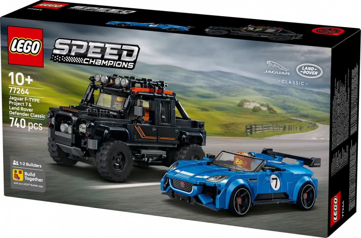 LEGO Speed Champions Jaguar Project 7 in Land Rover Defender (77264) 2