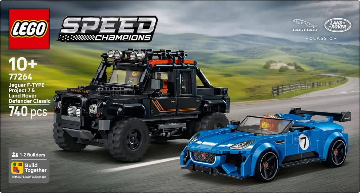 LEGO Speed Champions Jaguar Project 7 in Land Rover Defender (77264) 3