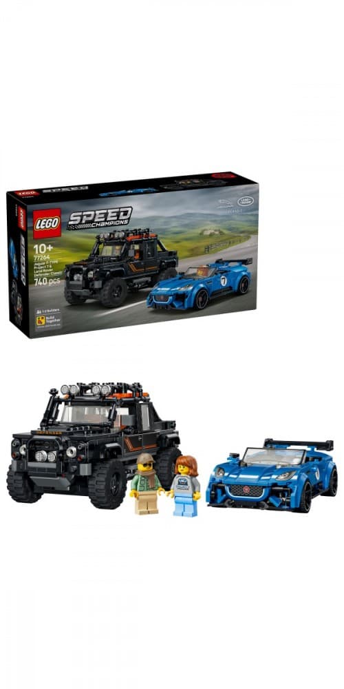 LEGO Speed Champions Jaguar Project 7 in Land Rover Defender (77264) 4
