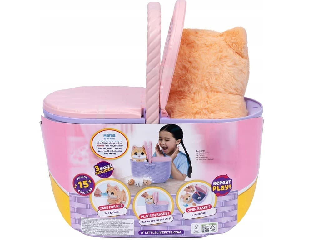 Interaktivna maskota Little Live Pets - Mucek v košarici 3