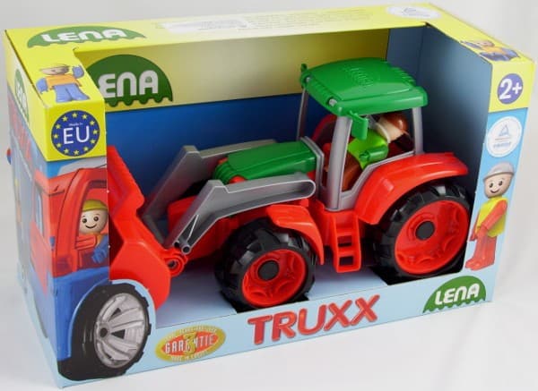 Traktor LENA Truxx 35 cm z gibljivo kabino in žlico
