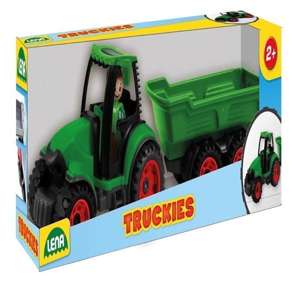 LENA Traktor s prikolico Truckies 38 cm, plastika