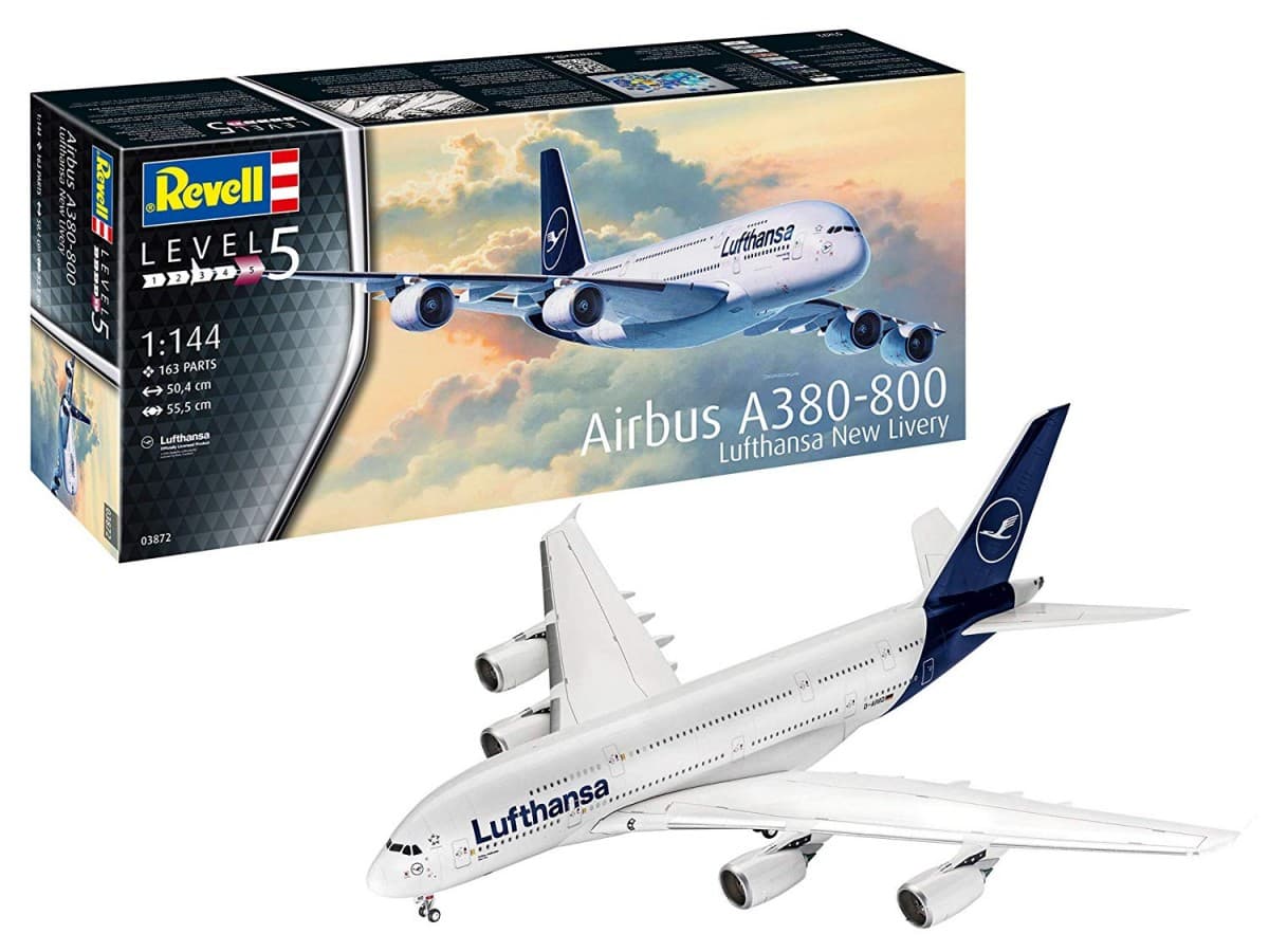 Plastični model letala REVELL Airbus A380-800 Lufthansa