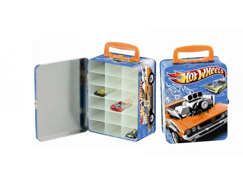 Kovinska škatla za shranjevanje avtomobilčkov Hot Wheels KLEIN