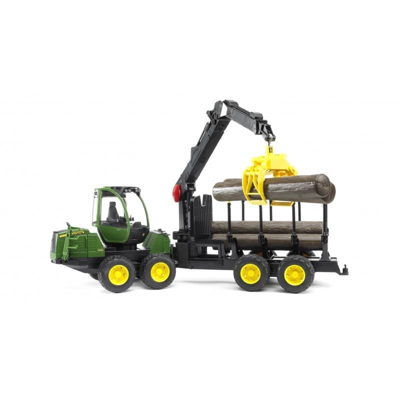 Tovarne vozilo BRUDER John Deere 1210E z vitli in hlodi