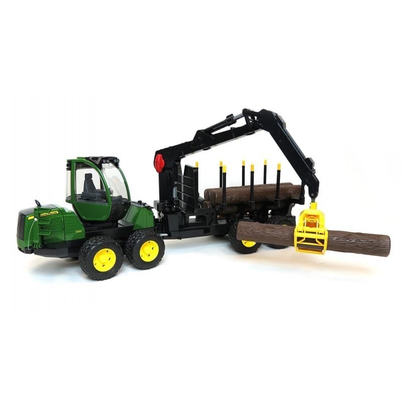 Tovarne vozilo BRUDER John Deere 1210E z vitli in hlodi 6