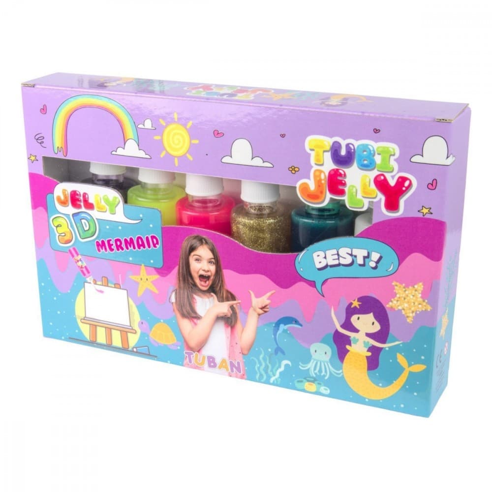 Set Tubi Jelly 6 barv - morska deklica