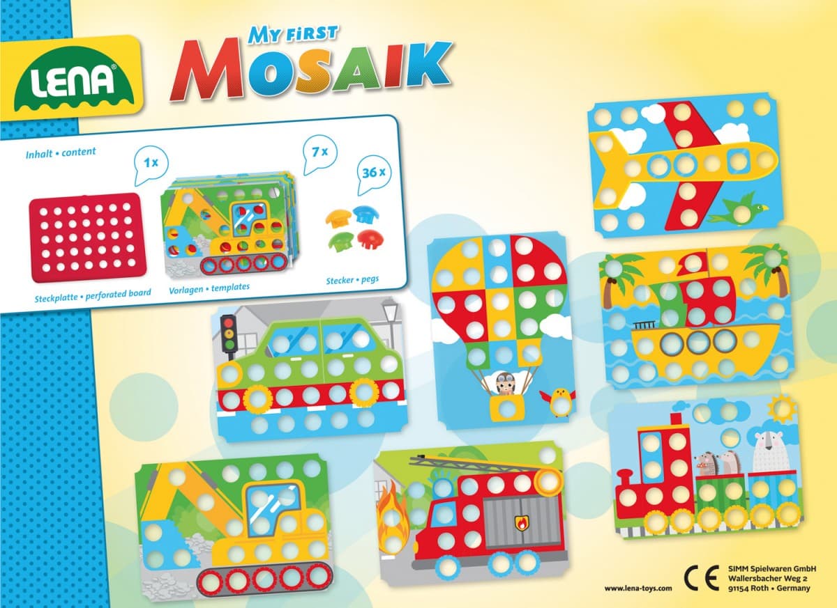 LENA Moja prva mozaik - Vozila 8