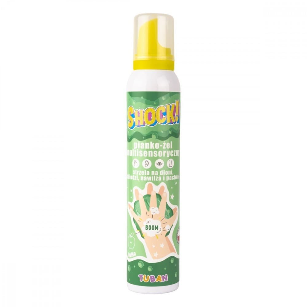 TUBAN Multisenzorična peno-želejska kroglice Shock! Jabolko