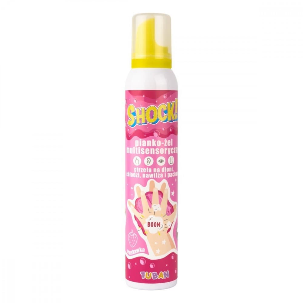 TUBAN Multisenzorične peno-želejske kroglice Shock! Jagoda