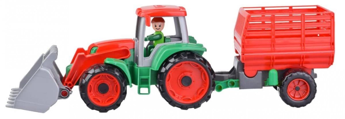 Traktor LENA Truxx s prikolico in figuro