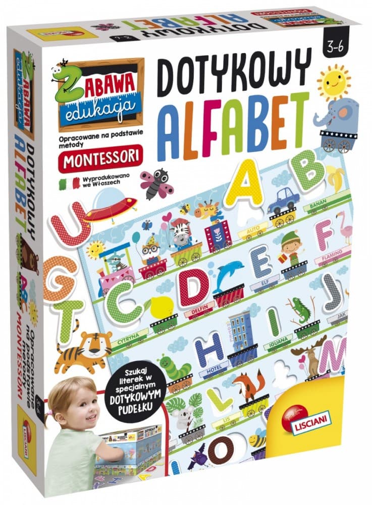 LISCIANI Montessori komplet Dotikanje abecede
